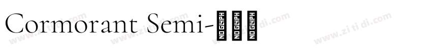 Cormorant Semi字体转换
